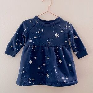 Hanna Andersson sparkle fleece dress (12-18 mons)